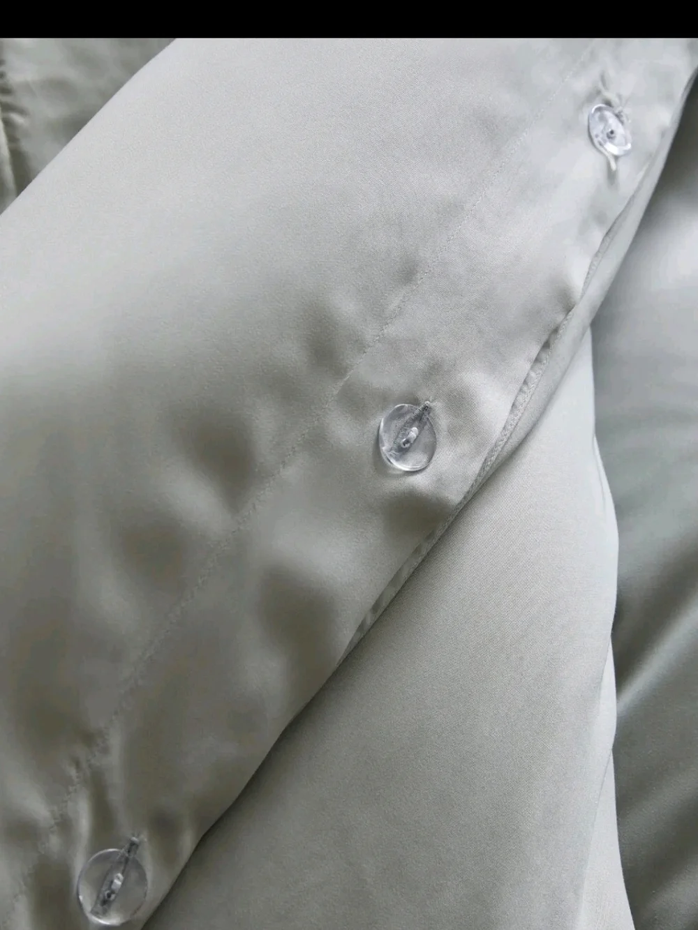 Quince Bamboo Duvet Cover in Full / Queen in Eucalyptus, NWOT